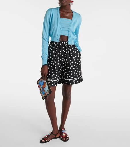 Dolce
Gabbana Capri cropped silk cardigan 2