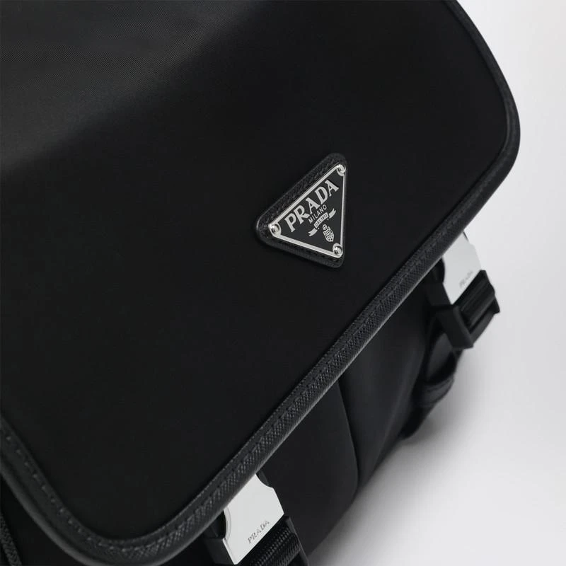 Prada Black shoulder bag in Re-Nylon and Saffiano leather 6