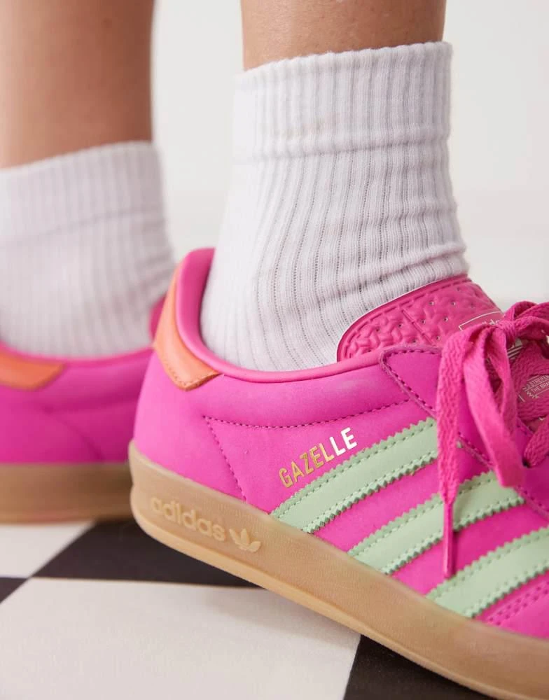 Adidas adidas Originals Gazelle indoor shoes in semi lucid fuchsia 3