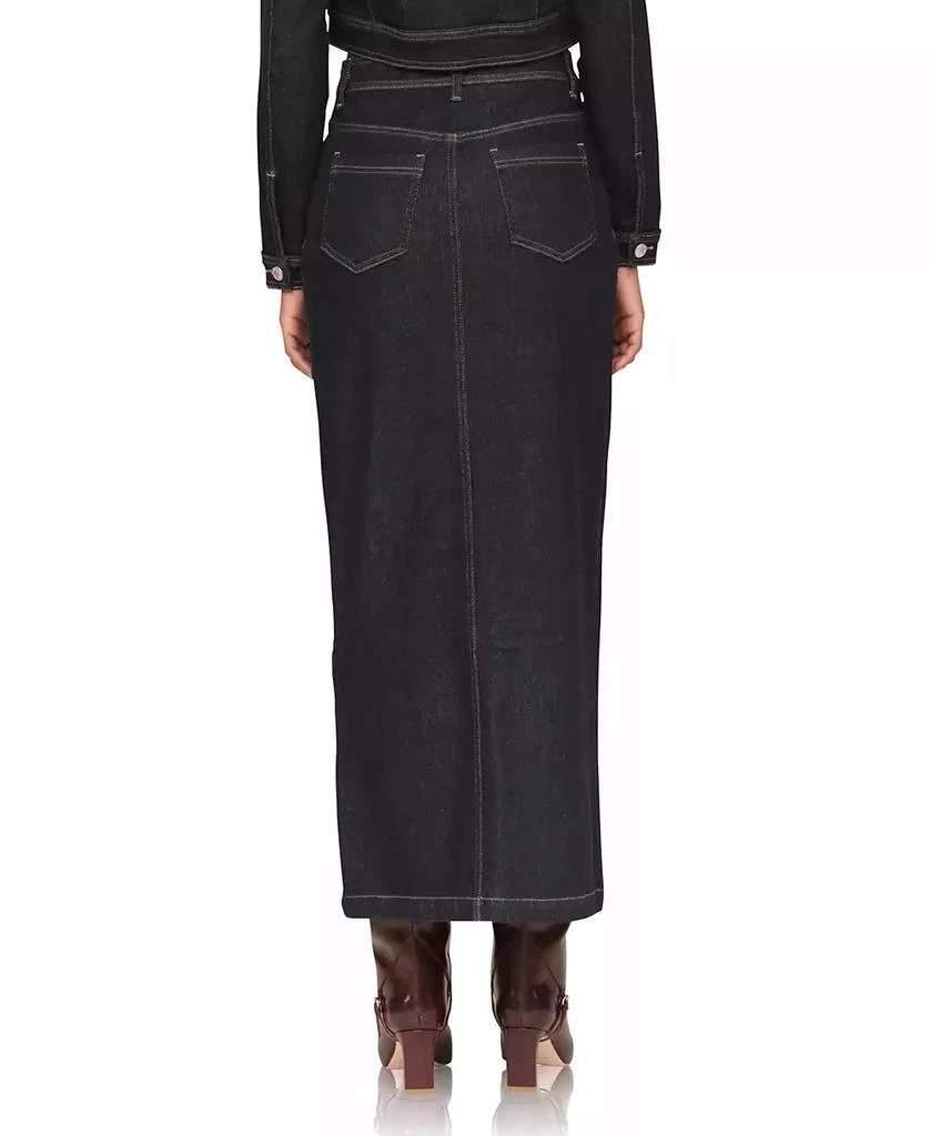 Avec Les Filles Women's Denim Maxi Skirt 2