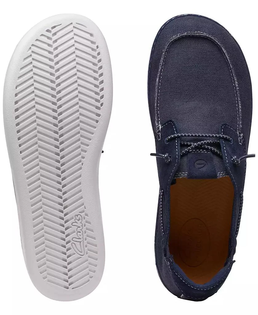 Clarks Men's Higley Tie Slip-On Canvas Boat Shoes 4