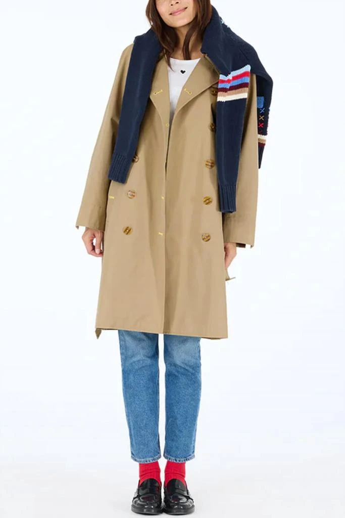 KERRI ROSENTHAL Kerri Rosenthal - Classic Double Breasted Trench Coat