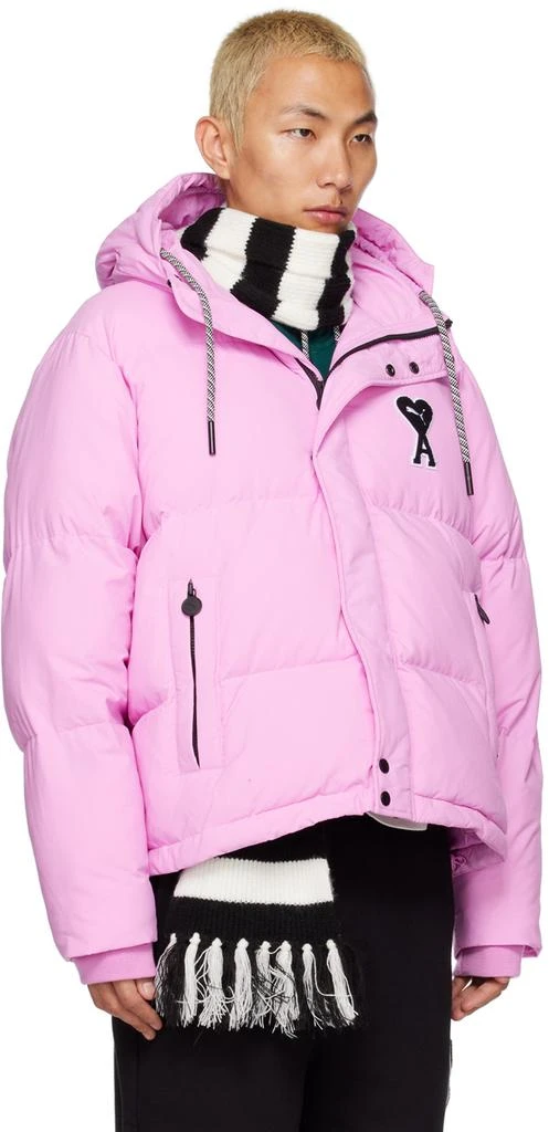 AMI Pink Puma Edition Puffer Jacket 2