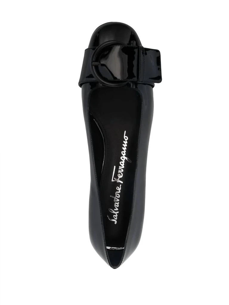 Salvatore Ferragamo Salvatore Ferragamo - Women
s Buckle-detail Ballerina Pumps 4