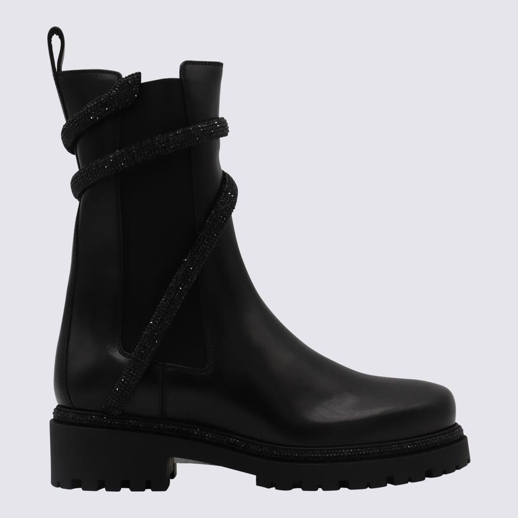 Rene Caovilla René Caovilla Black Leather Cleo Boots