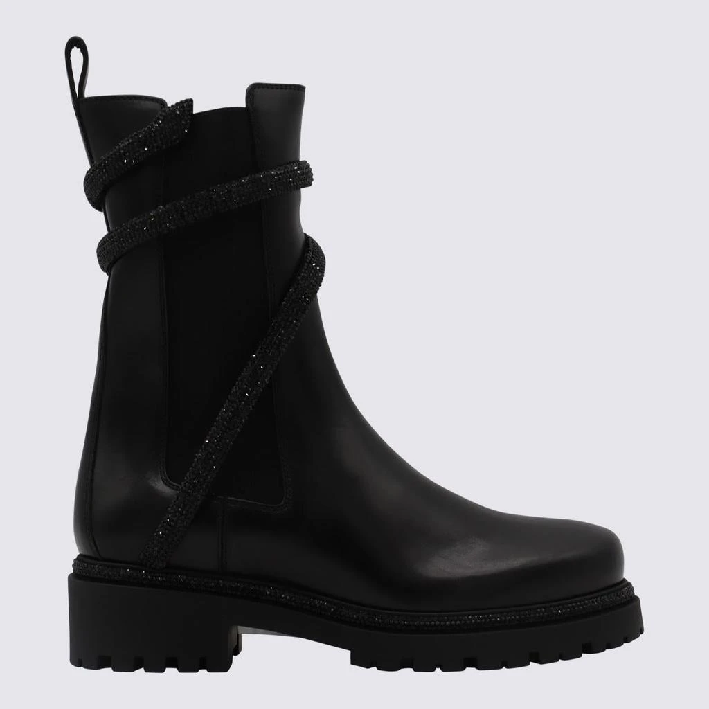 Rene Caovilla René Caovilla Black Leather Cleo Boots 1
