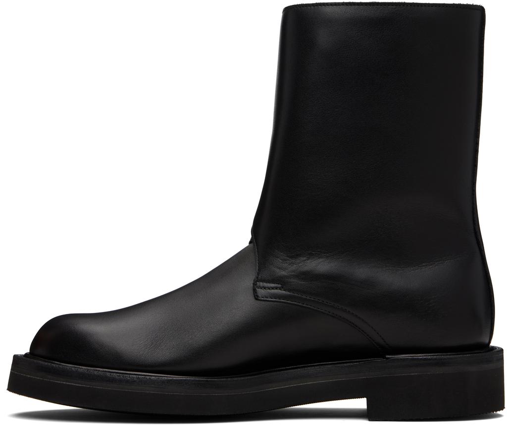 AURALEE LEATHER BOOTS オーラリーブーツ　8 Auralee Leather Boots | Black | Canoe Club