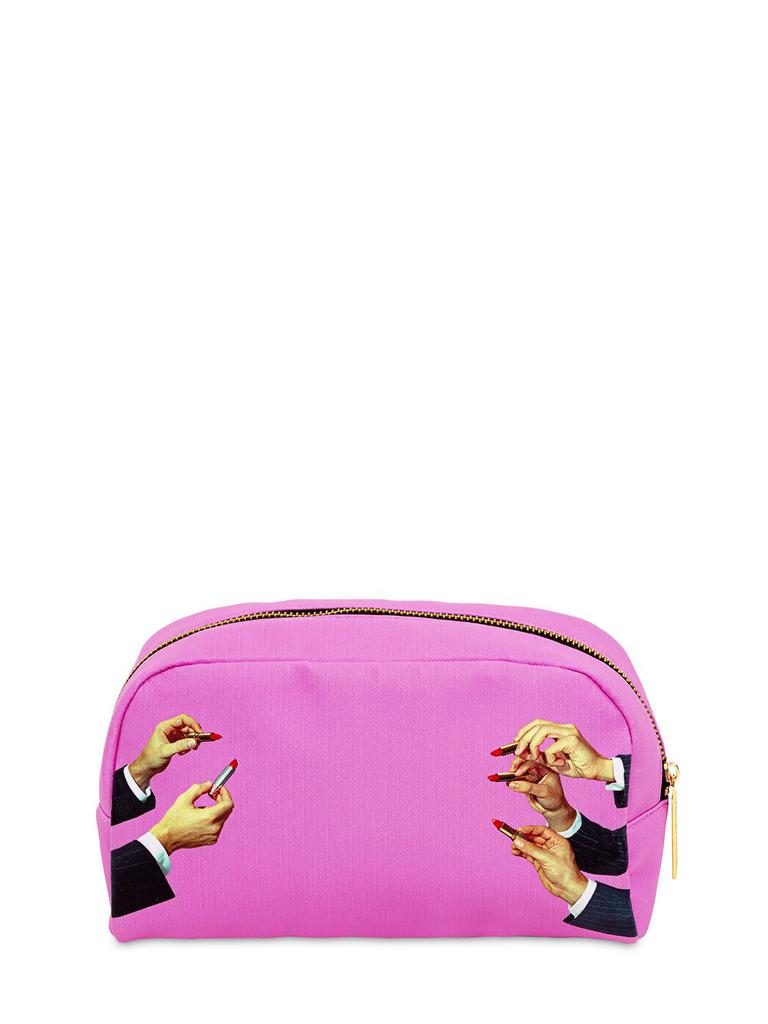 SELETTI Lipstick Printed Makeup Bag
