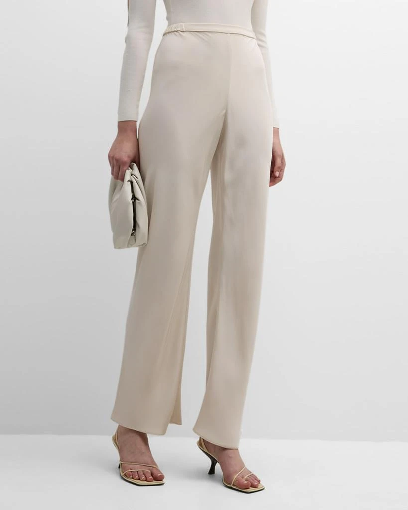 TSE Cashmere High-Rise Straight-Leg Silk Pants 2