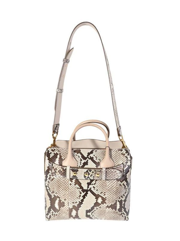 Burberry Drift Natural Python Leather Top Handle Bag 2
