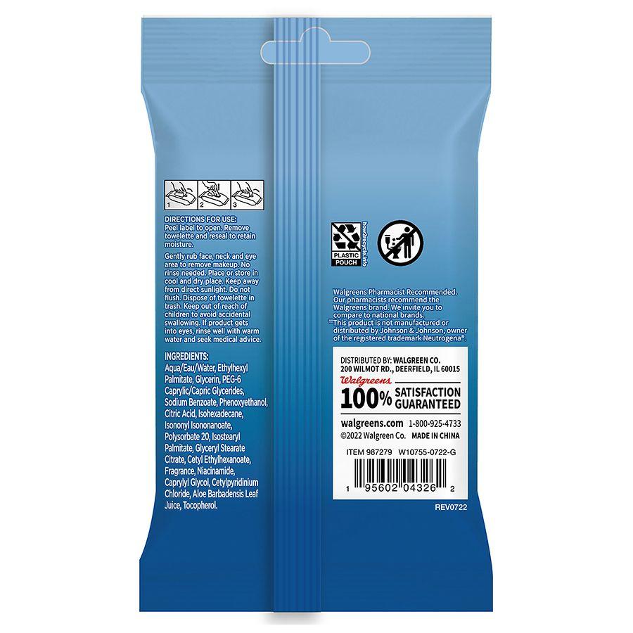 Walgreens Cleansing Makeup Remover Towelettes