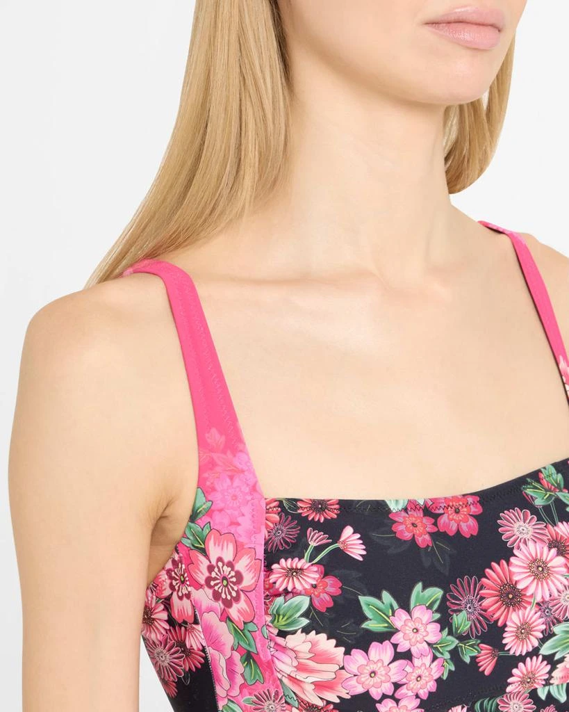 Johnny Was Blum Ruched One-Piece Swimsuit 4