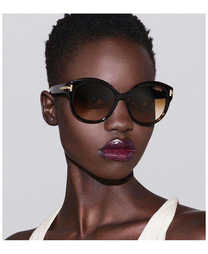 Tom Ford Icon Collection Round Sunglasses, 57mm  display picture 1