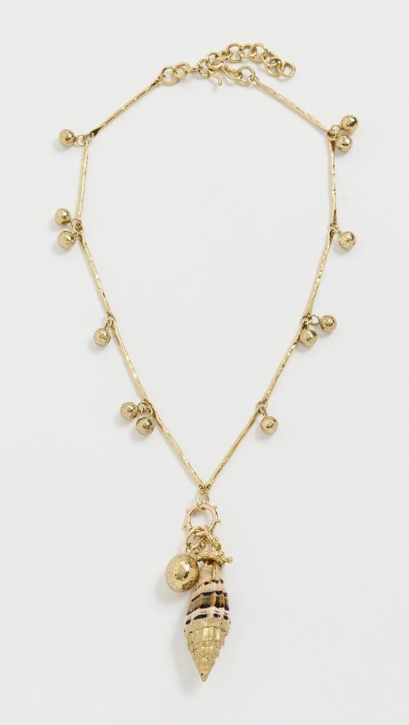 Ulla Johnson Livia Spotted Jasper and Mixed Motif Shell Necklace 1