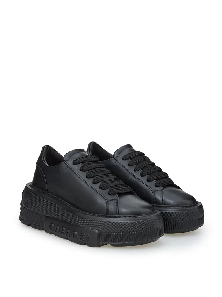 CASADEI Elevate Your Style:  Leather Maxi Platform Women's Sneakers 5