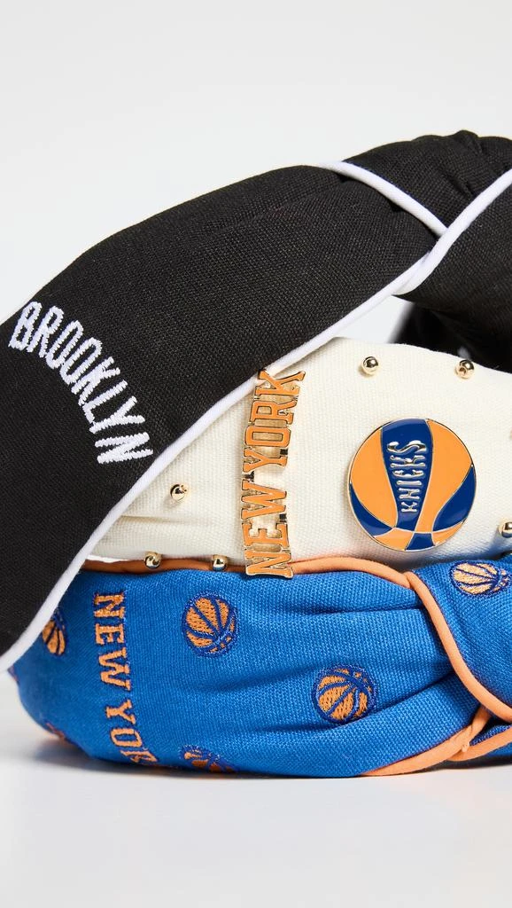 Lele Sadoughi Lele x New York Knicks Embroidered Headband 4