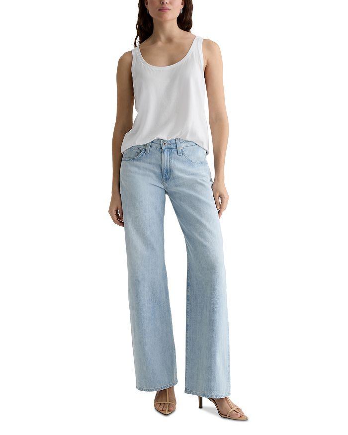 AG Adria Low Rise Wide Leg Jeans in Sunfaded