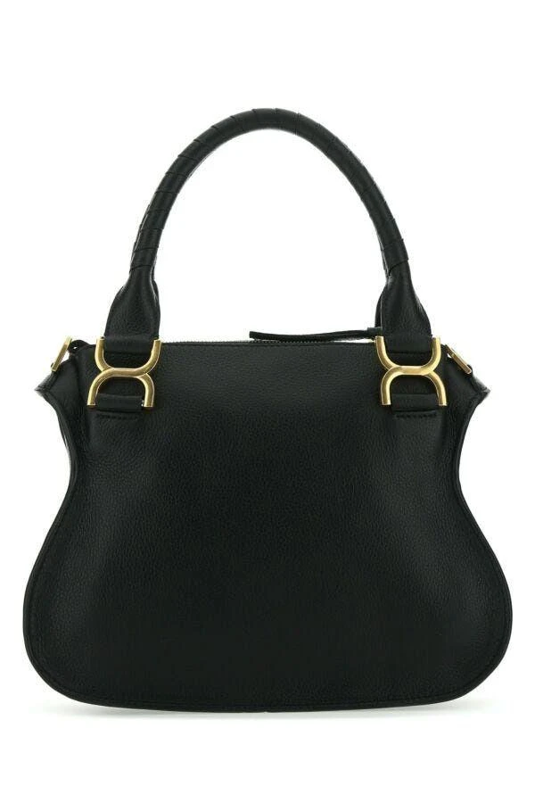 Chloé BLACK LEATHER MEDIUM MARCIE HANDBAG 3