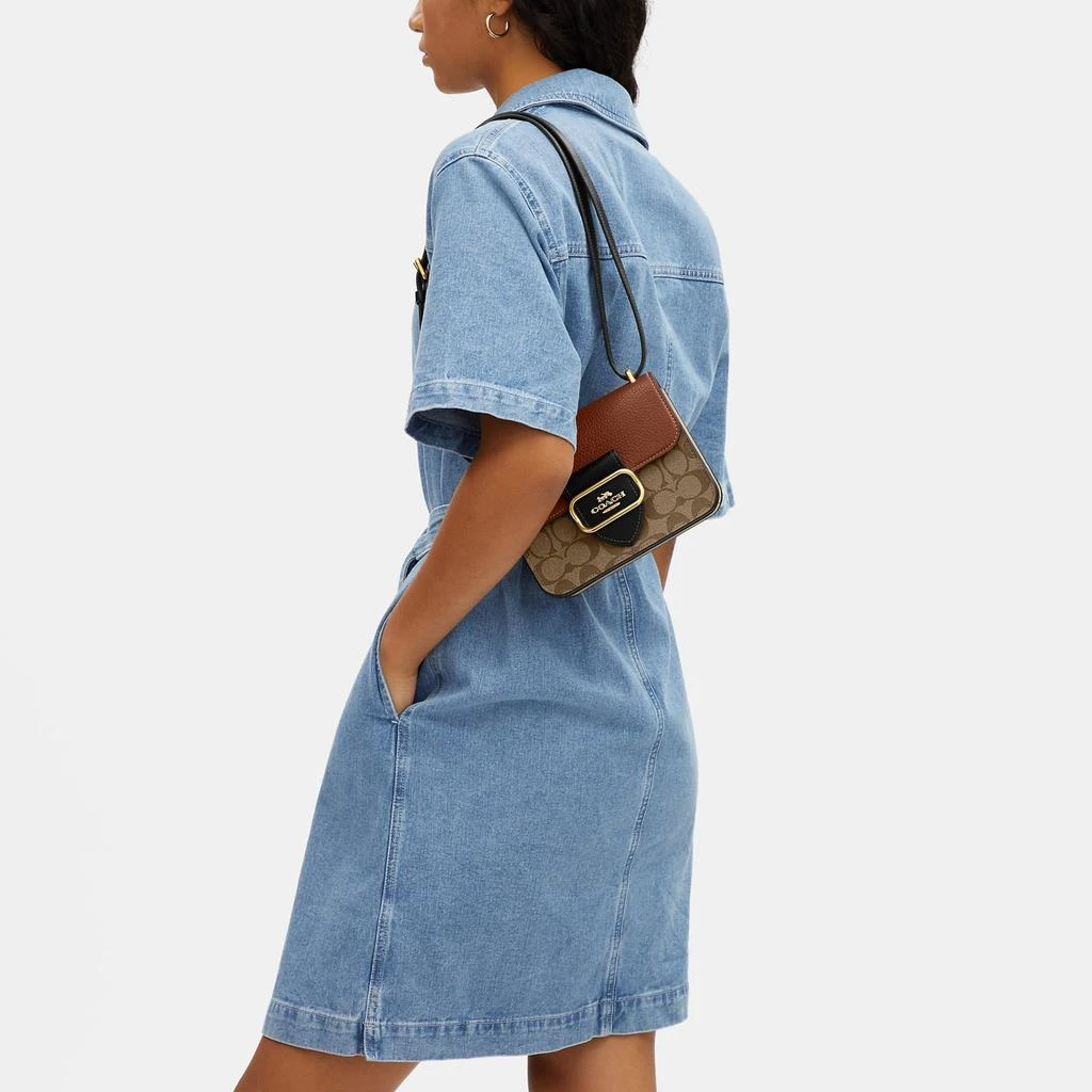 Coach Morgan Square Crossbody In Colorblock Signature Canvas 5