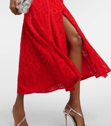 Costarellos Sharie bustier lace midi dress 5
