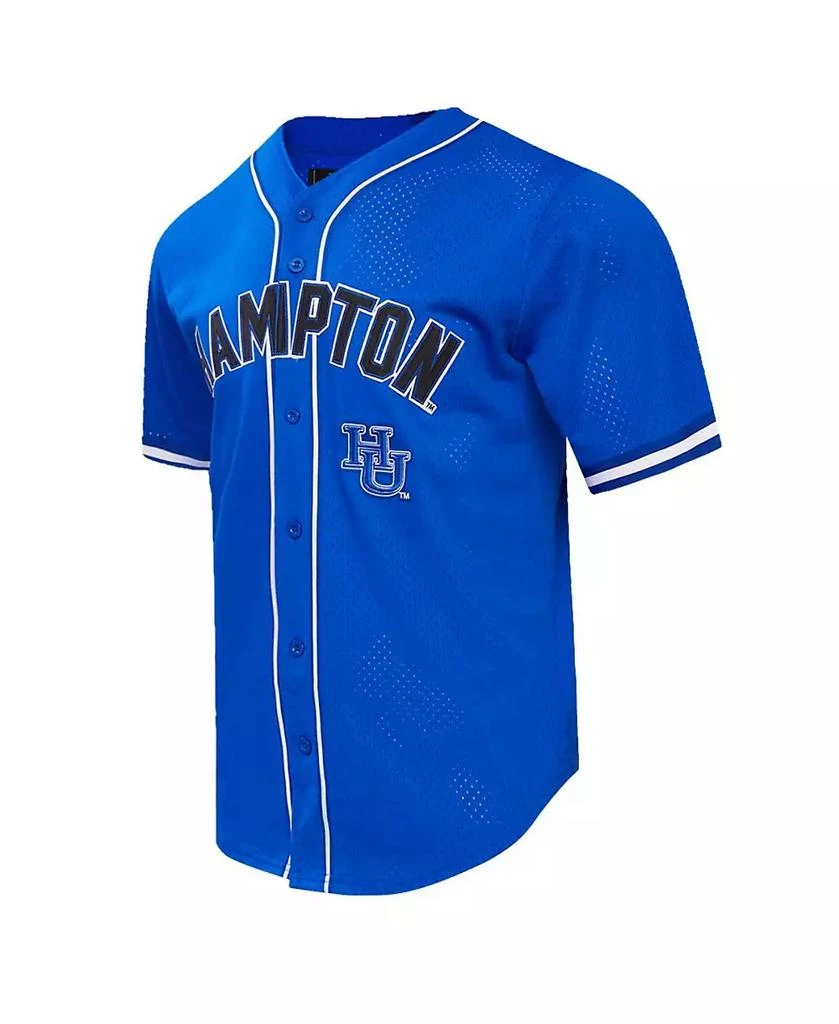 Pro Standard Men's Royal Hampton Pirates Homecoming Mesh Button-Down Shirt 3