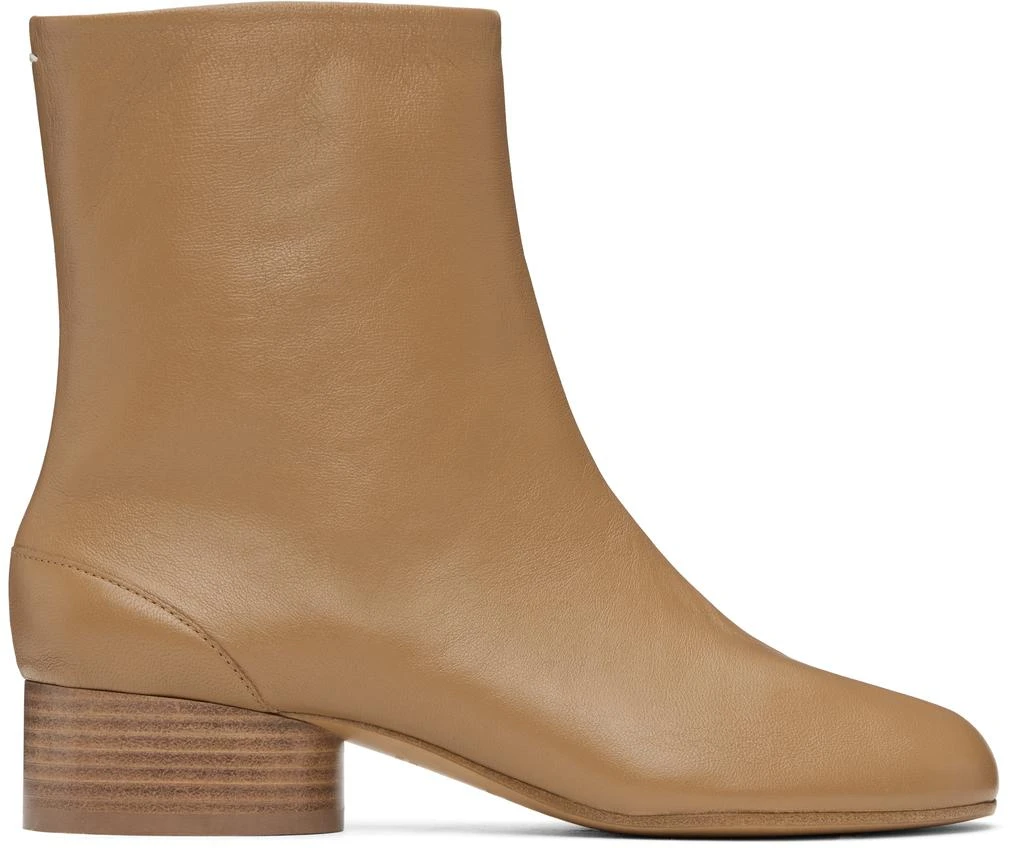 MAISON MARGIELA Tan Tabi Ankle Boots 1