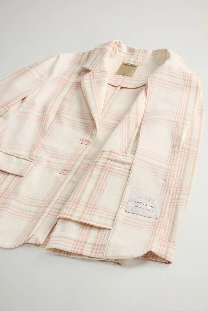 Woolrich Blazer in Manteco Cotton Blend with Checked Pattern - Women - Multicolor 8