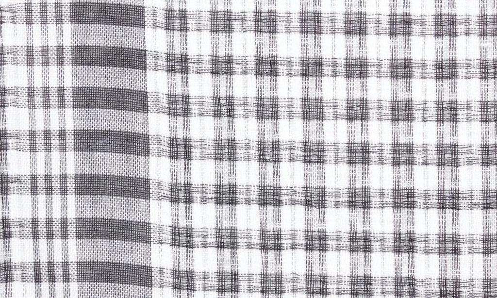 La Fiorentina Checkered Twished Fringe Scarf 3