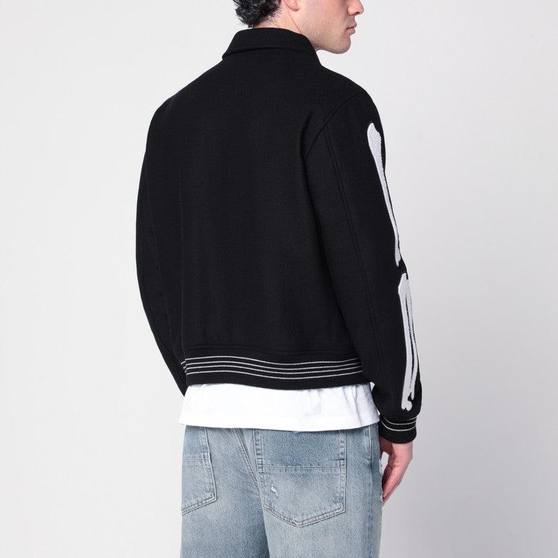AMIRI Men's Wool Blend Jacket With Logo
