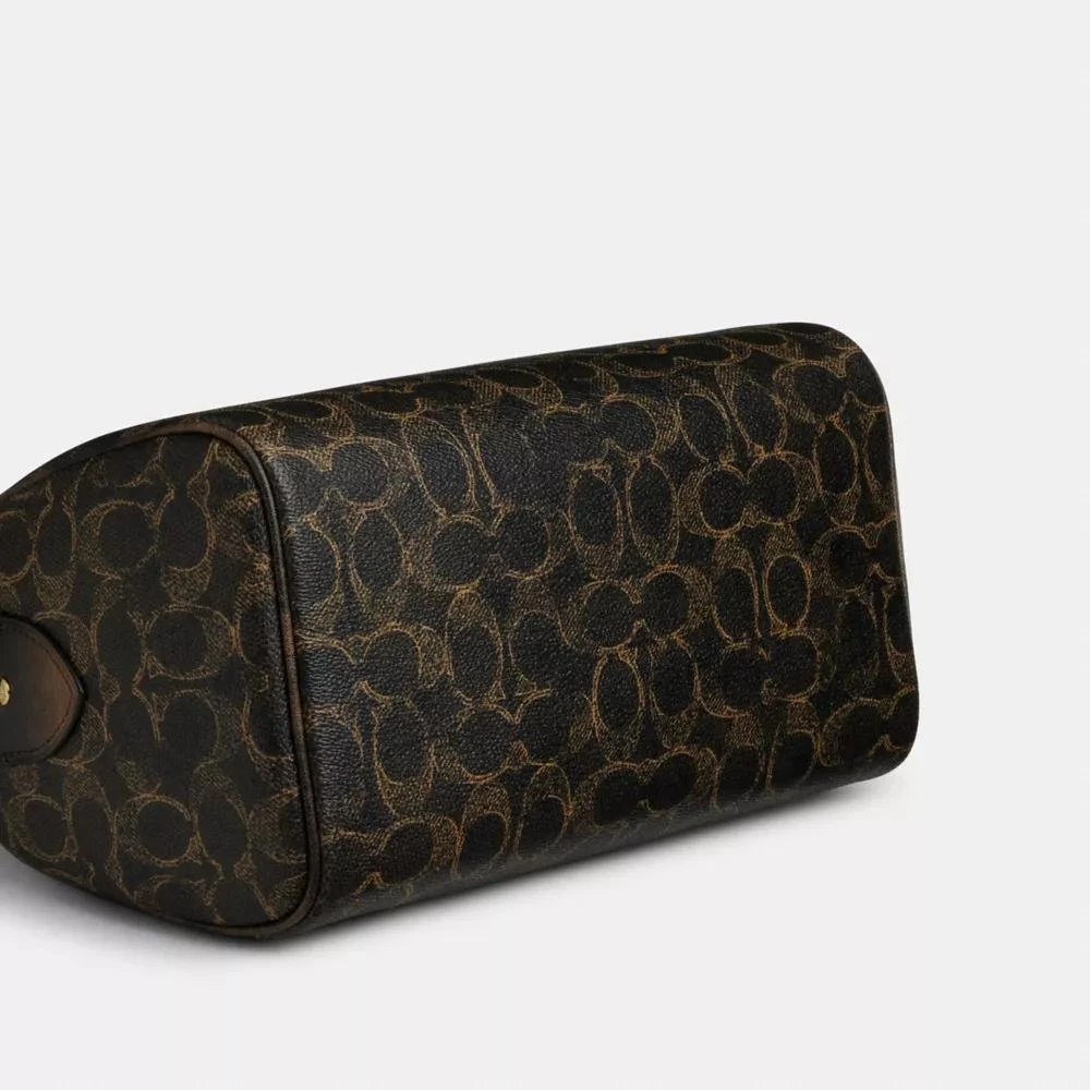 Coach Rowan Satchel Bag In Loved Signature Canvas With Charms 8