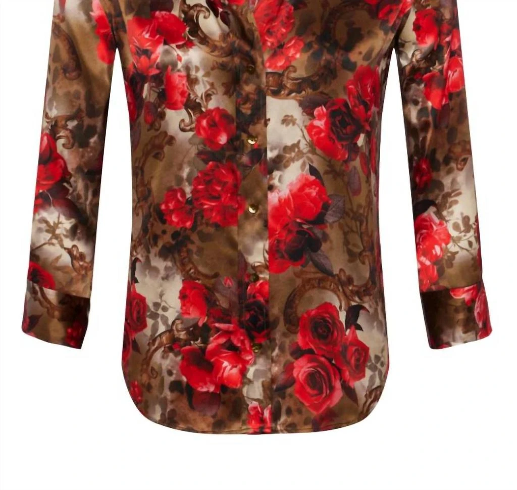 L'Agence L'Agence - Dani 3/4 Sleeve Silk Blouse 3