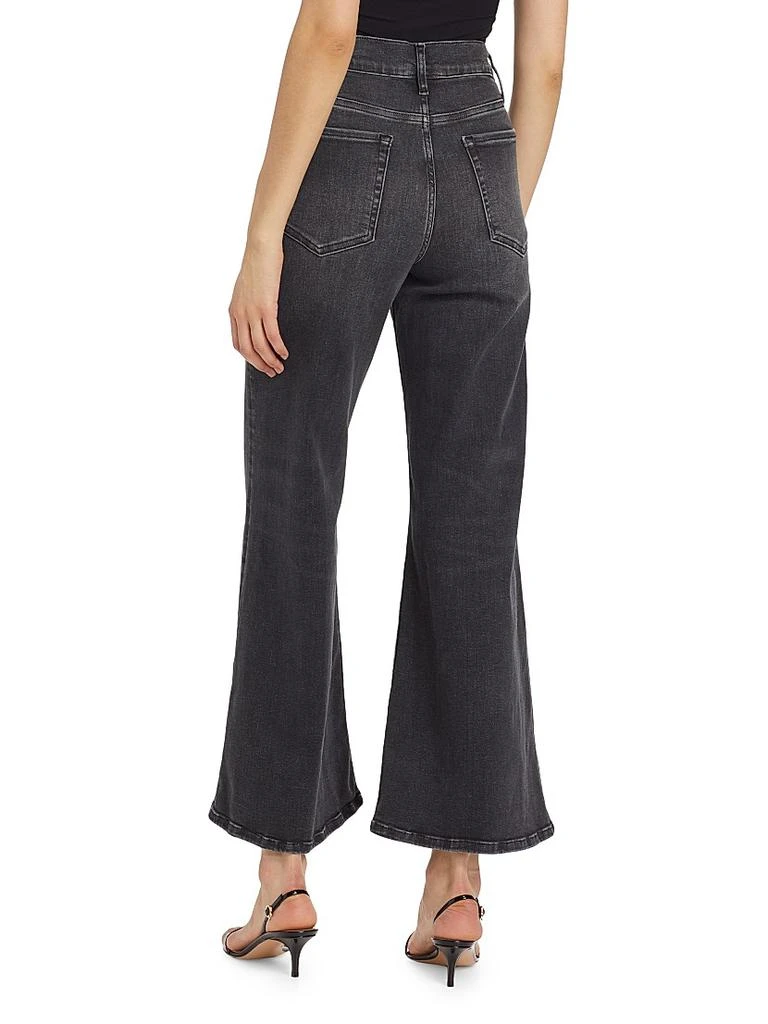 FRAME Le Palazzo High-Rise Cropped Wide-Leg Flare Jeans 5