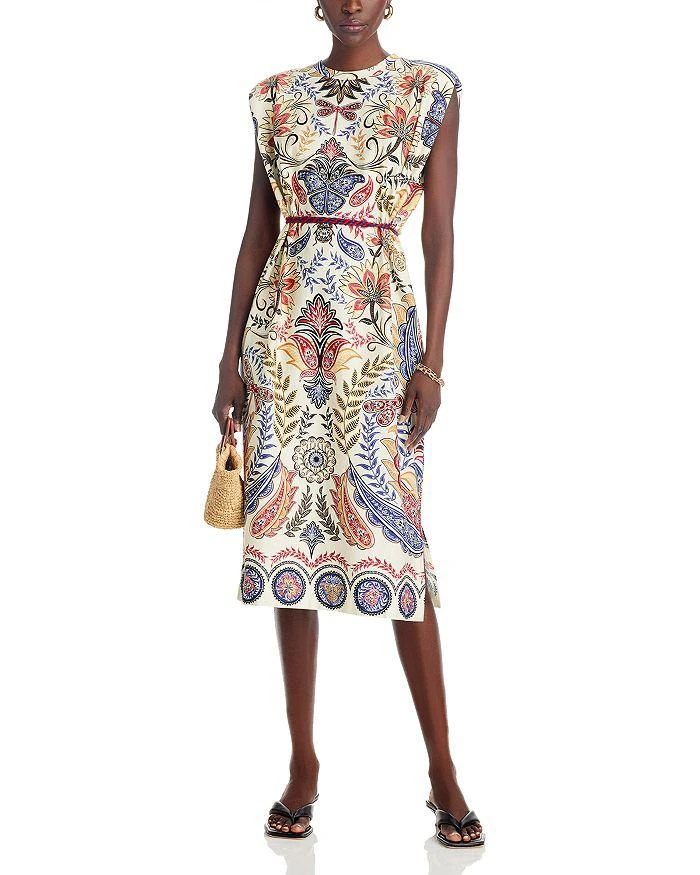 Farm Rio Boho Glam Off White Midi Dress 3