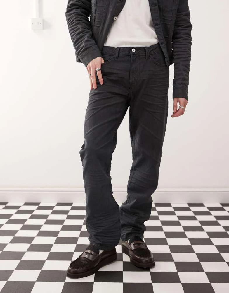 Cheap Monday Cheap Monday x Landon Barker Issue slim leg rigid coated jeans in black 4