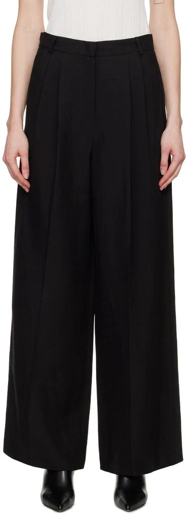 Weekend Max Mara Black Diletta Trousers 1