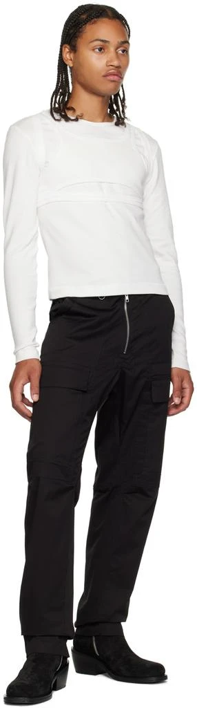 Parnell Mooney White Layered Long Sleeve T-Shirt 4
