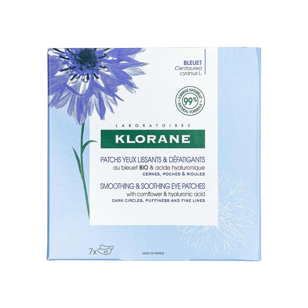KLORANE Smoothing and Soothing Eye Patches With Cornflower and Hyaluronic Acid