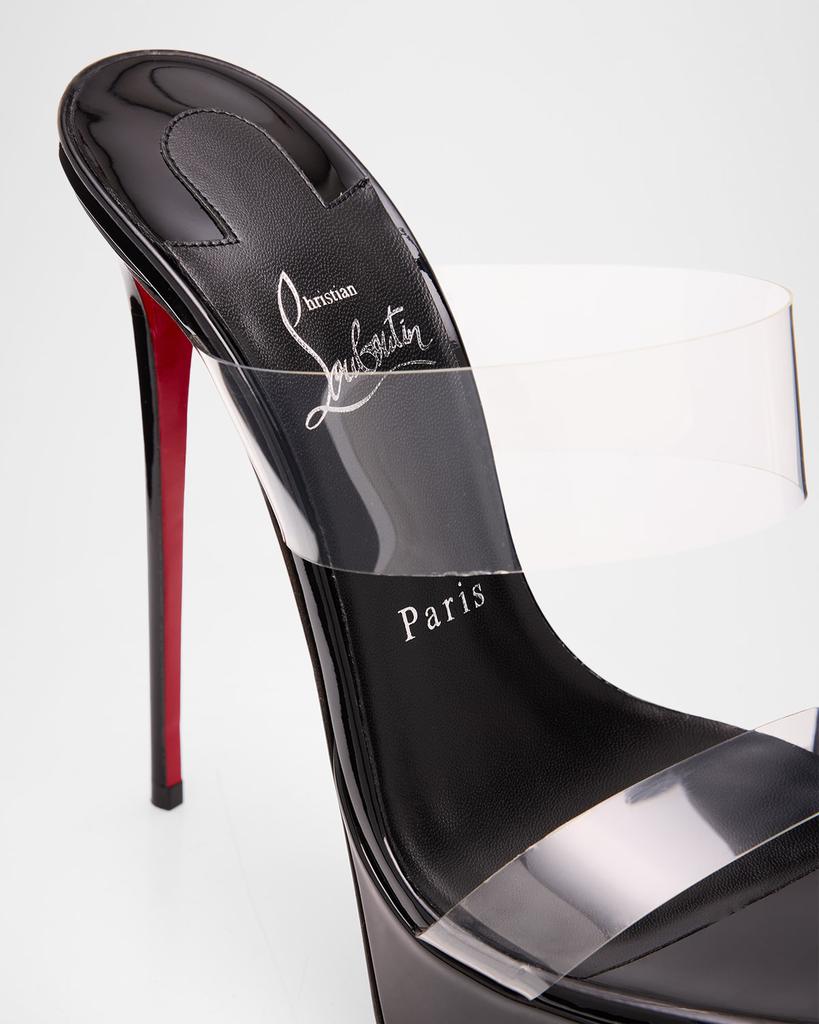 Christian Louboutin 150mm Just Nothing Clear Platform Slide