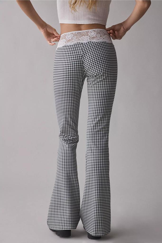 Lioness Lioness On Pointe Black Check Flare Pant