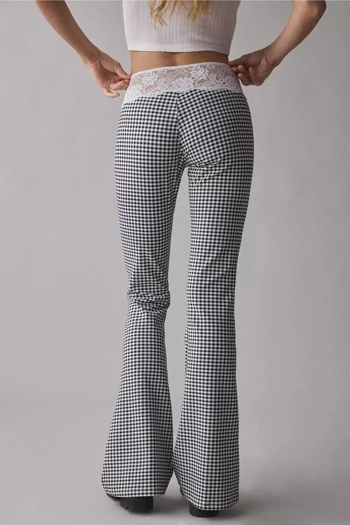 Lioness Lioness On Pointe Black Check Flare Pant 2