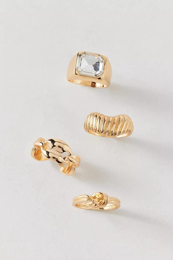 Urban Outfitters Charli Metal Mix And Match Ring Set 3