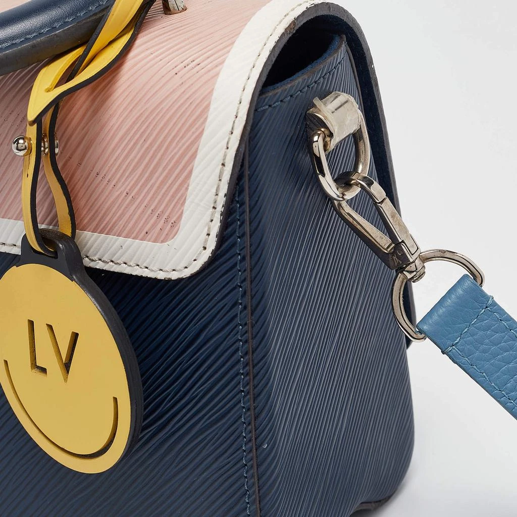 Louis Vuitton Louis Vuitton Blue/Multicolor Epi Leather Peace Love Twist MM Top Handle Bag 6