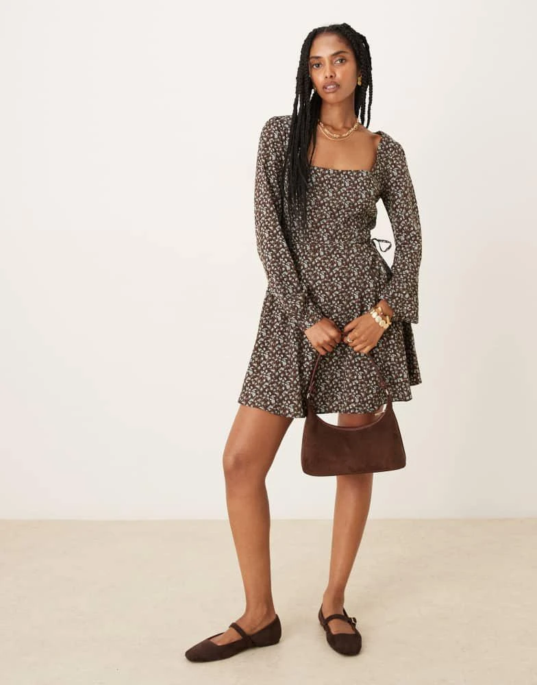 floral mini tea dress Buy Love & Roses Cobalt Blue Floral Petite Patched Mini Tea Dress from Next  USA