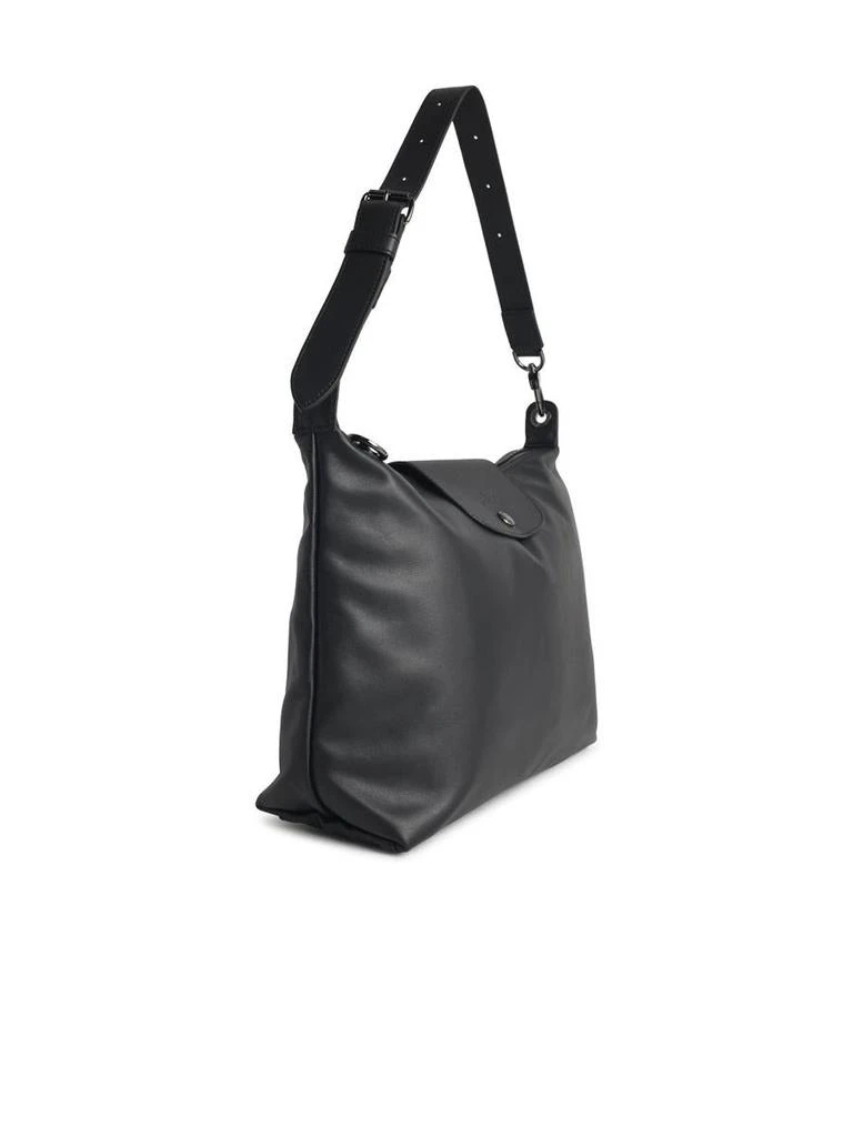 Longchamp Longchamp 'M Le Pliage Xtra' Black Leather Hobo Bag 2
