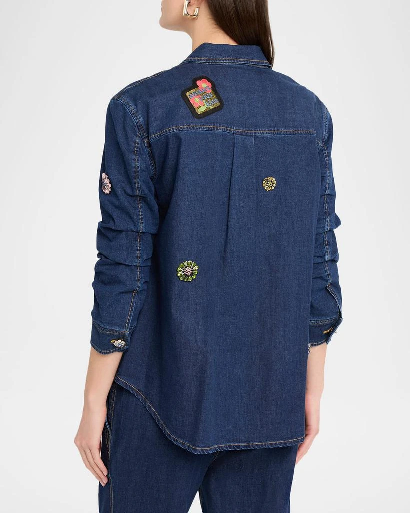 Cinq a Sept Vera Retro Love Denim Jacket 3