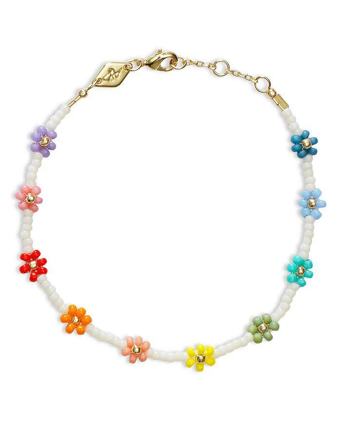 ANNI LU Flower Power Beaded Bracelet in 18K Gold Plated  1