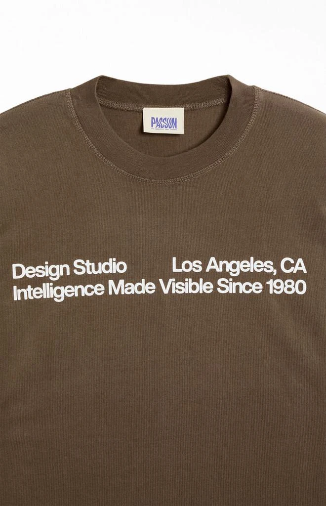 PacSun Brown Design Studio T-Shirt 3