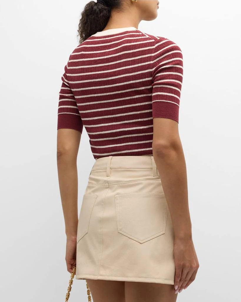 A.L.C. Fisher Pleated Button-Front Top 3