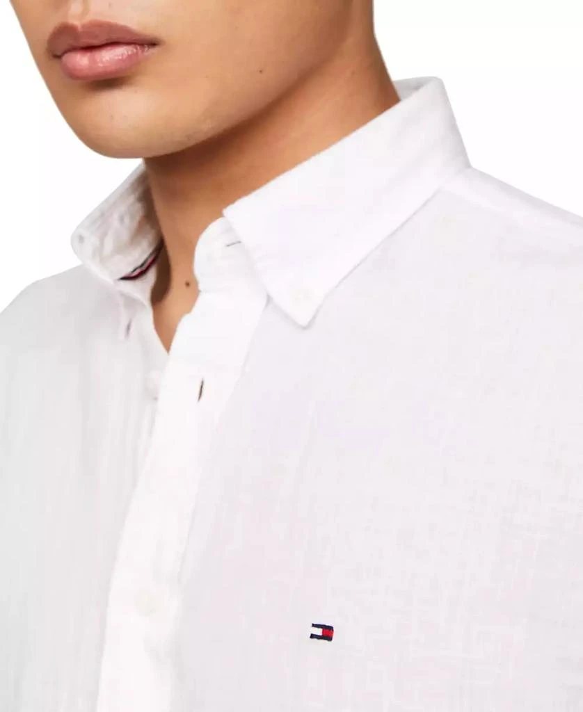 Tommy Hilfiger Men's Regular-Fit Linen Short-Sleeve Shirt 2