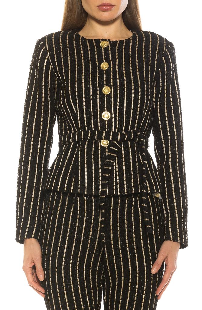 ALEXIA ADMOR Arjun Plaid Jacket